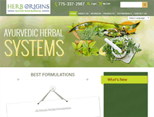 Tablet Screenshot of herborigins.com